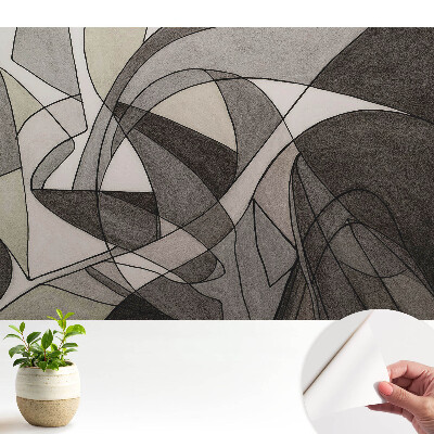 Öntapadó tapéta „Formák és vonalak” absztrakt káosz mintával