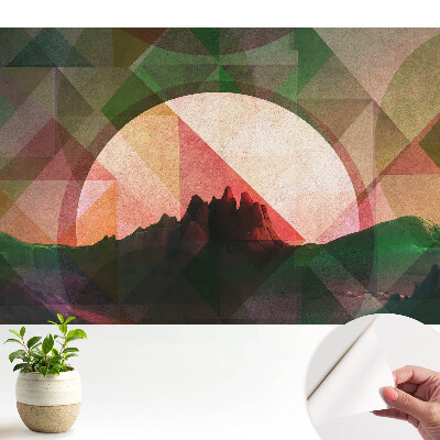Dekor tapéta Geometrikus hegyek nyugaton
