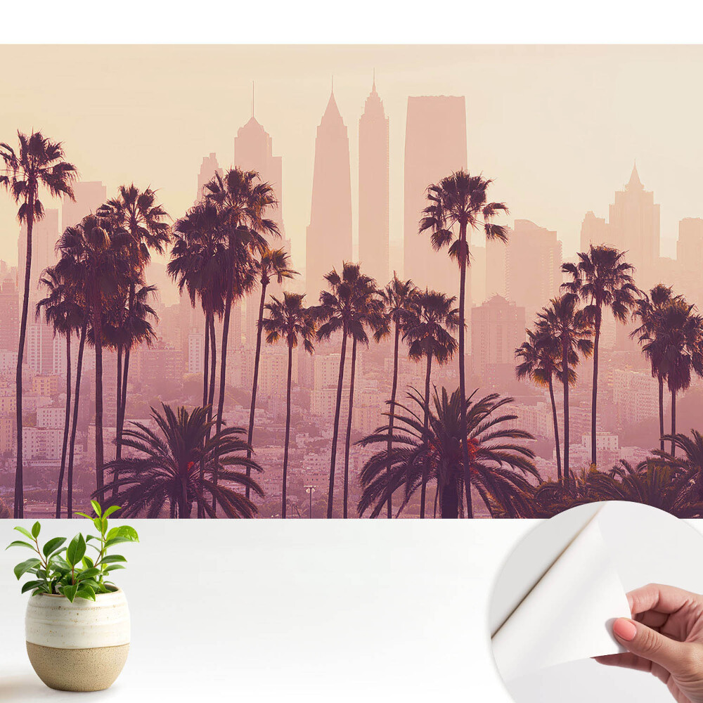 Öntapadós tapéta Hangulatos pálmafák naplementekor