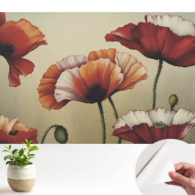 Öntapadós tapéta Pipacsvirág klasszikus stílusban