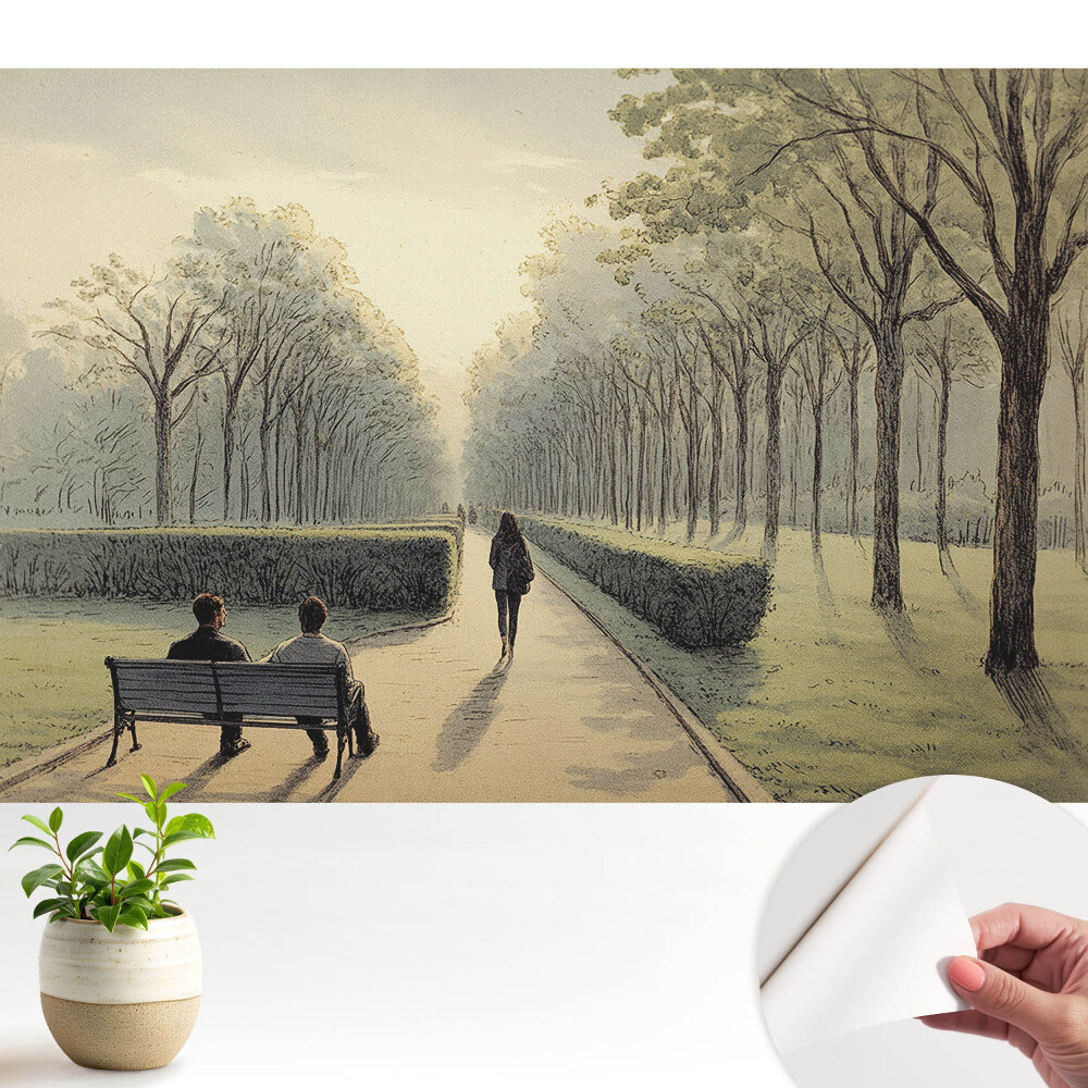 Dekor tapéta Egy csendes séta a parkban