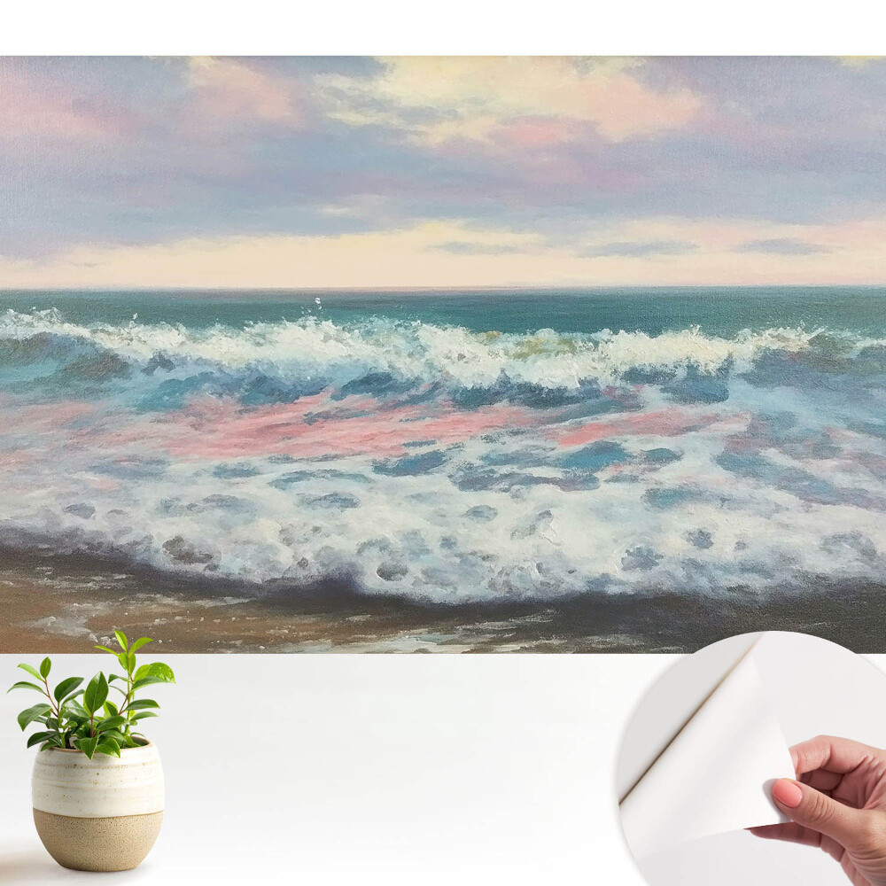 Öntapadó tapéta Pasztell színű tengerhullámok