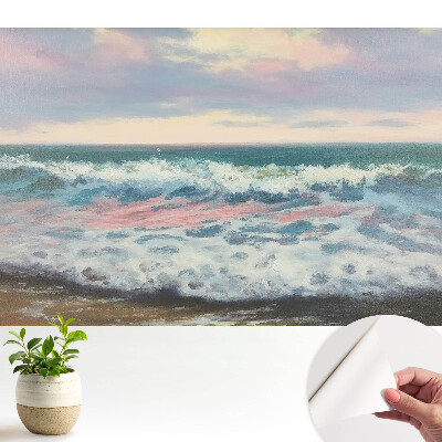 Öntapadó tapéta Pasztell színű tengerhullámok