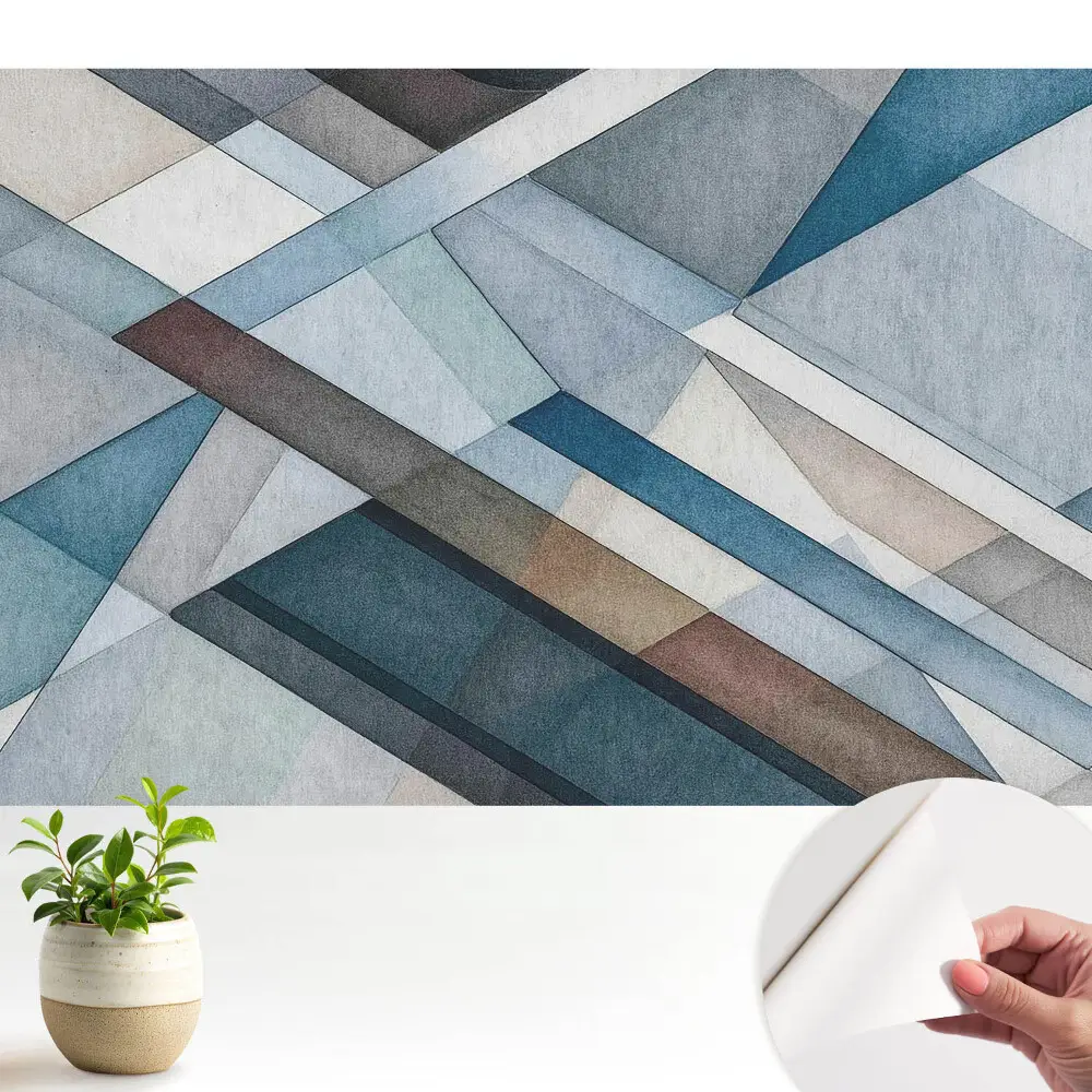 Öntapadó tapéta geometrikus mintákkal, elegáns és harmonikus megjelenéssel