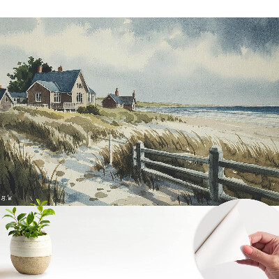 Öntapadós tapéta tengerparti idill motívummal
