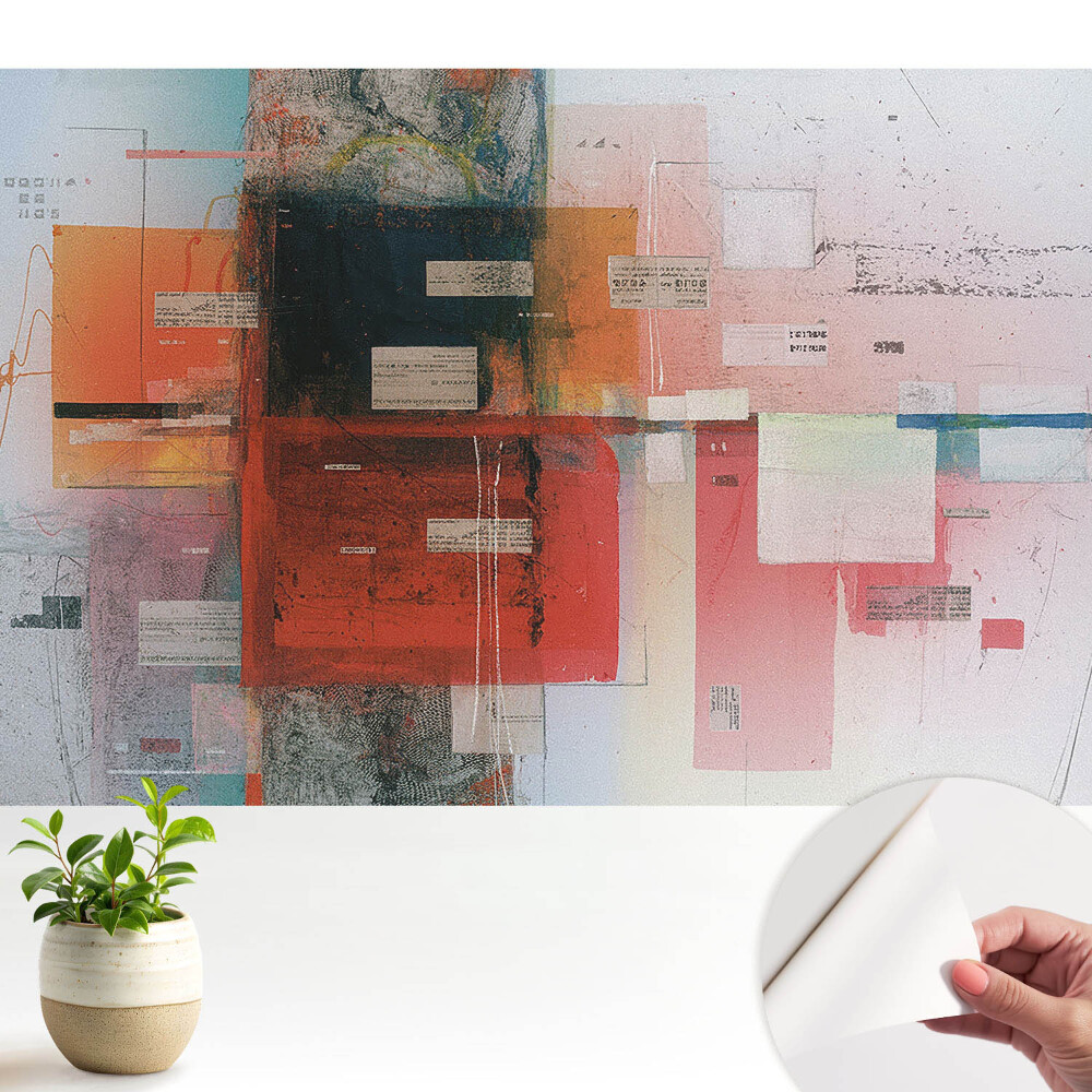 Modern tapéta Színek és formák absztrakt stílusban