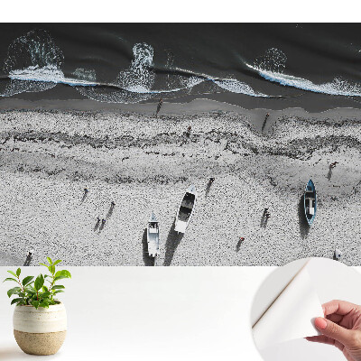 Öntapadós tapéta A tengerpart és a hullámzó tenger