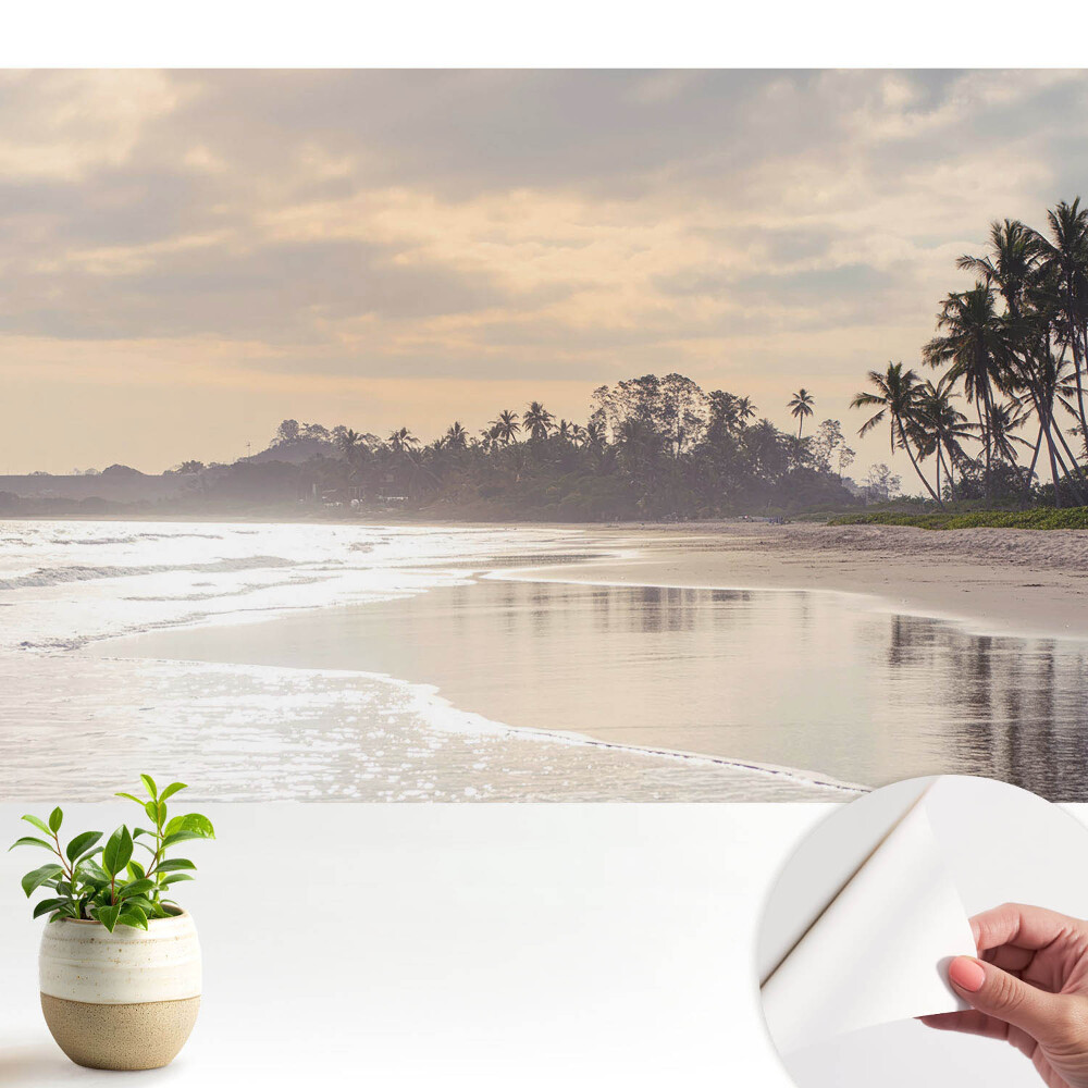 Tapéta Csendes strand pálmafákkal