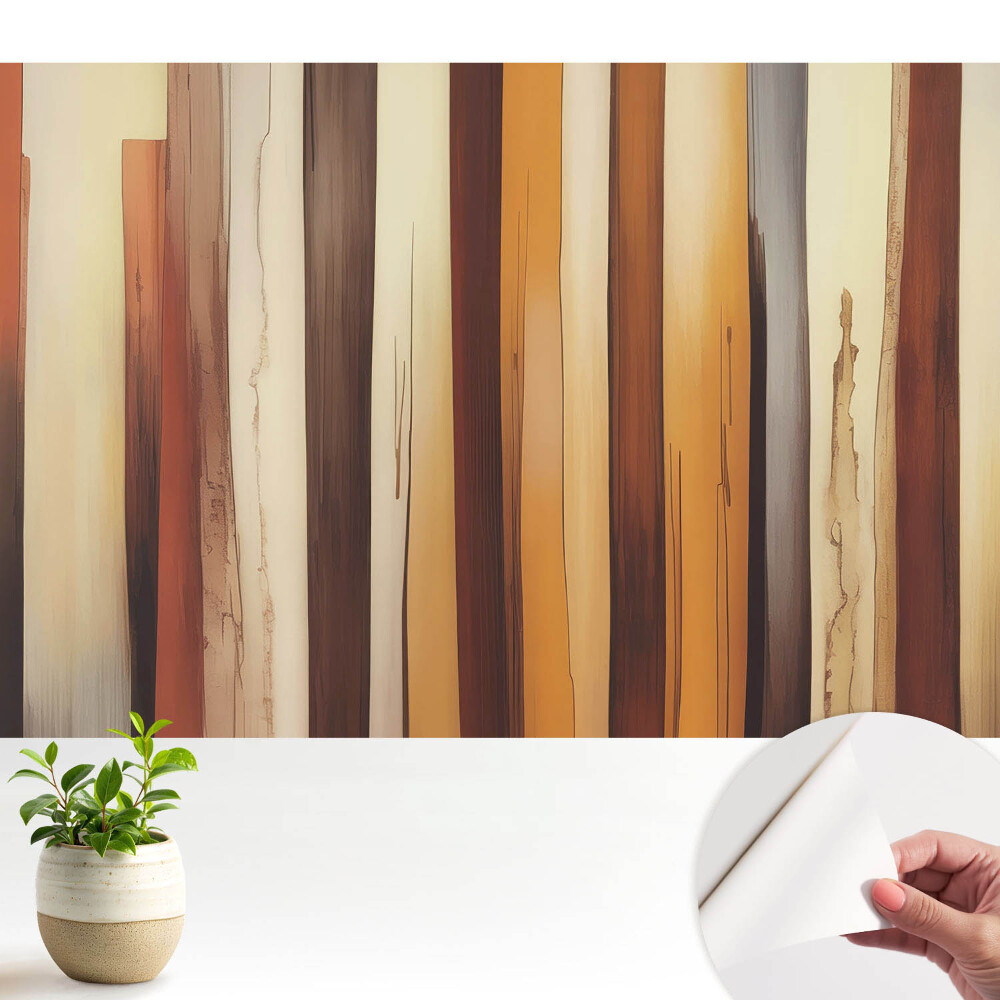 Modern tapéta Meleg árnyalatú függőleges csíkok