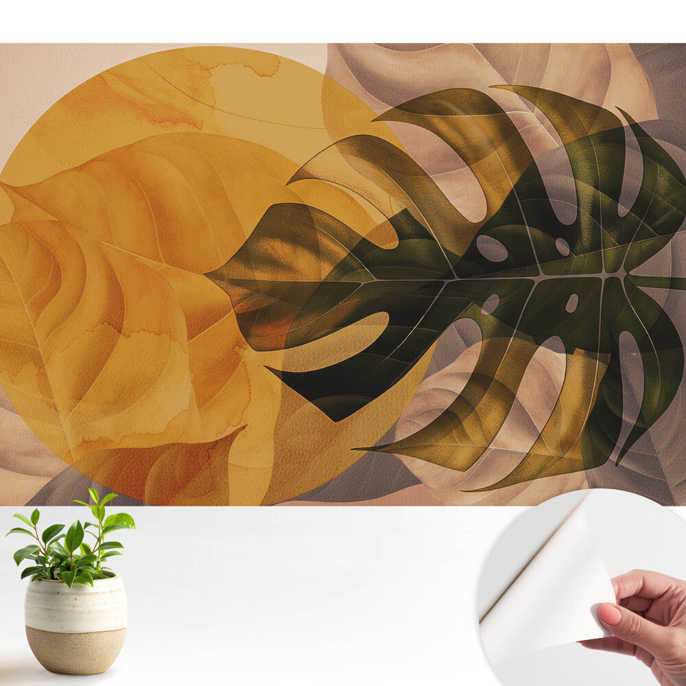 Tapéta Meleg tónusú levelek