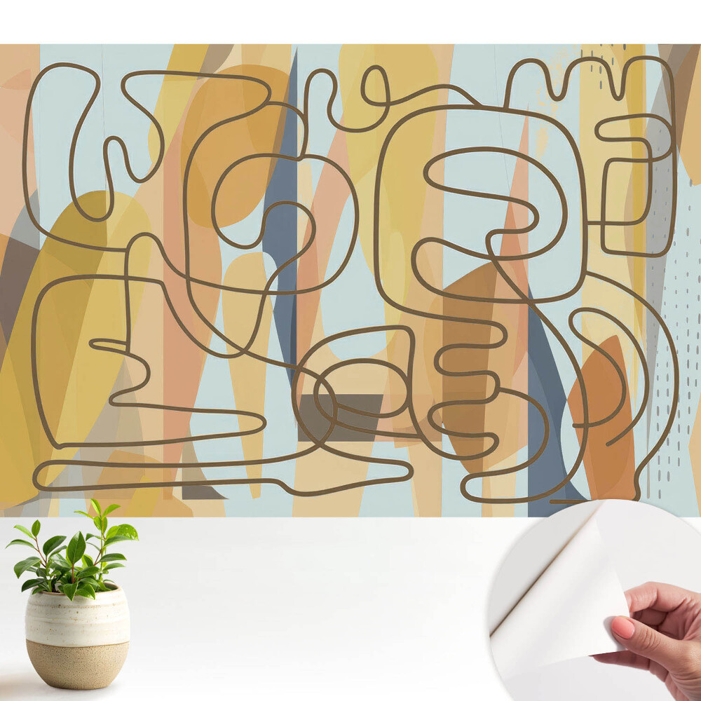 Dekor tapéta Absztrakt vonalak és színek