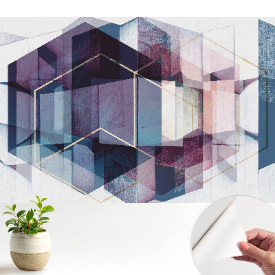 Tapéta Absztrakt színgeometria