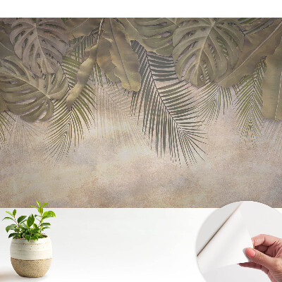 Dekor tapéta egzotikus eleganciával természetes árnyalatokban
