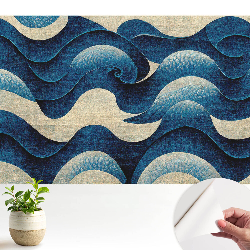 Öntapadós tapéta falra Absztrakt hullámok harmonikus minta