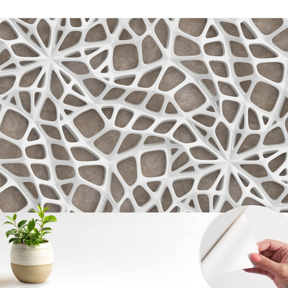 Öntapadós tapéta falra Modern háromdimenziós csipkeszerkezet