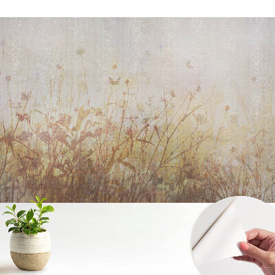 Dekor tapéta Virágok és pillangók pasztellben