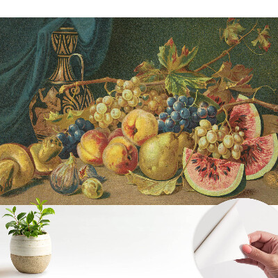 Öntapadó tapéta, csendélet motívummal a klasszikus elegancia jegyében