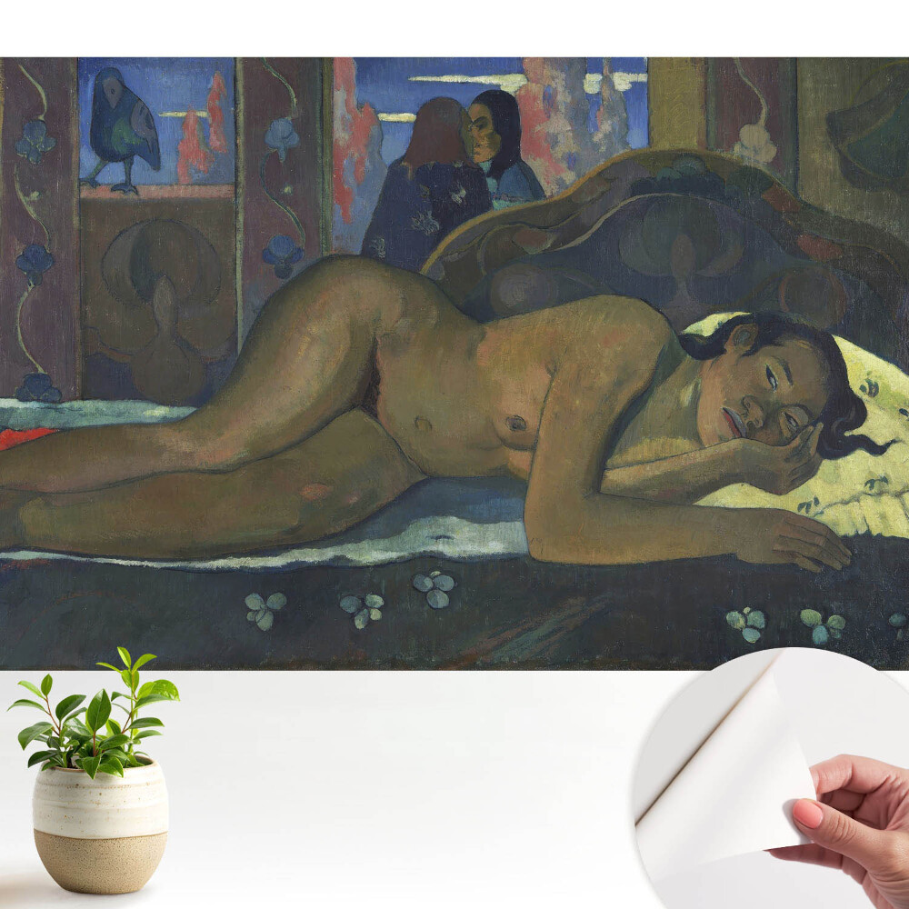 Dekor tapéta Egy egzotikus nő békés belső térben