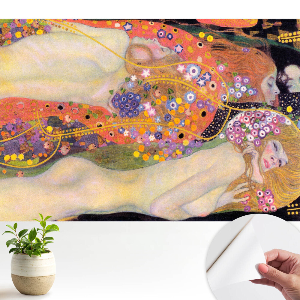 Öntapadós tapéta Színes virágok fantáziafigurák