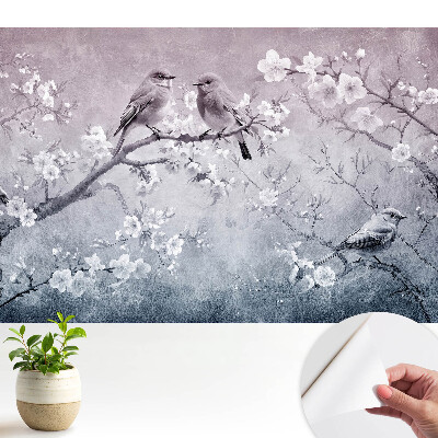 Tapéta Madarak a virágágakon