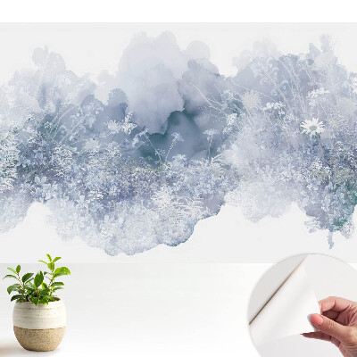 Öntapadós tapéta pasztell színű virágmintával