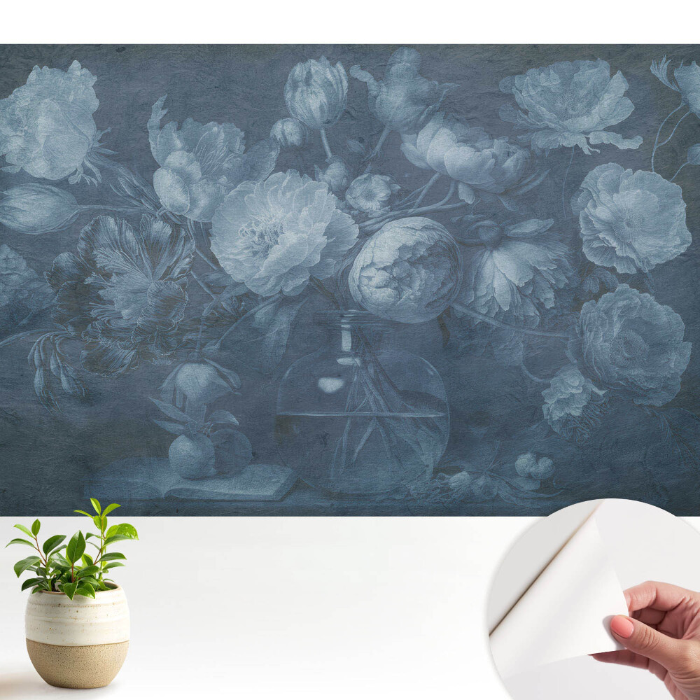 Öntapadós tapéta Virágok üvegvázában, klasszikus stílusban