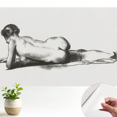 Öntapadó tapéta A nőies sziluett klasszikus eleganciája