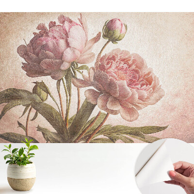 Modern tapéta bazsarózsa virágmintával klasszikus stílusban