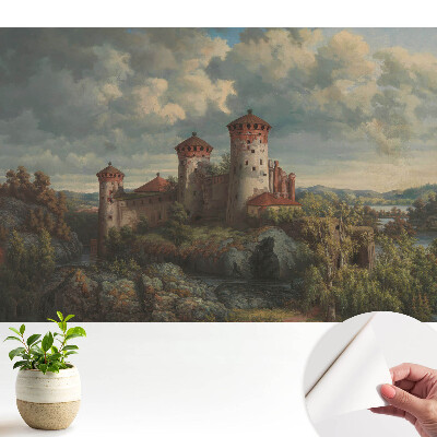 Öntapadós tapéta Egy vár a természetben