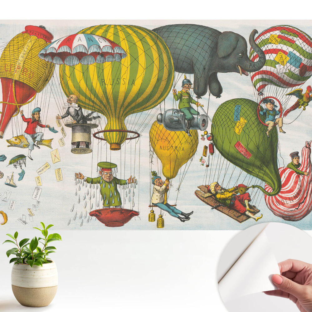 Dekor tapéta Színes lufik, tele kalandokkal