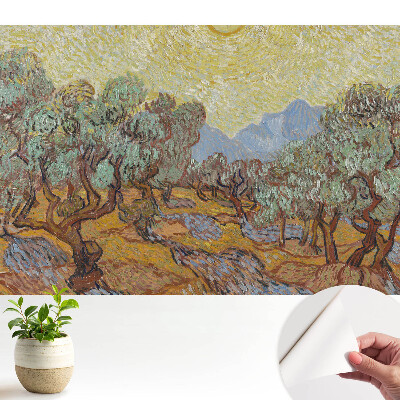 Öntapadós tapéta egy energikus tájjal, tele színes részletekkel