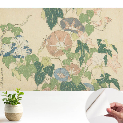 Öntapadós tapéta virágzó szőlőtőkék mintával