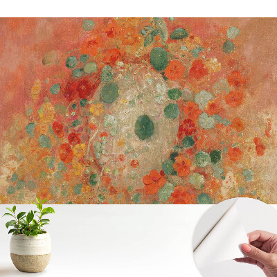 Dekor tapéta, energikus virágcsokor mintával