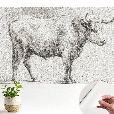 Öntapadó tapéta klasszikus állatos grafikával