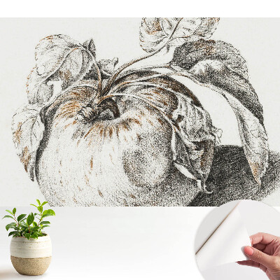 Öntapadós tapéta klasszikus almamotívummal