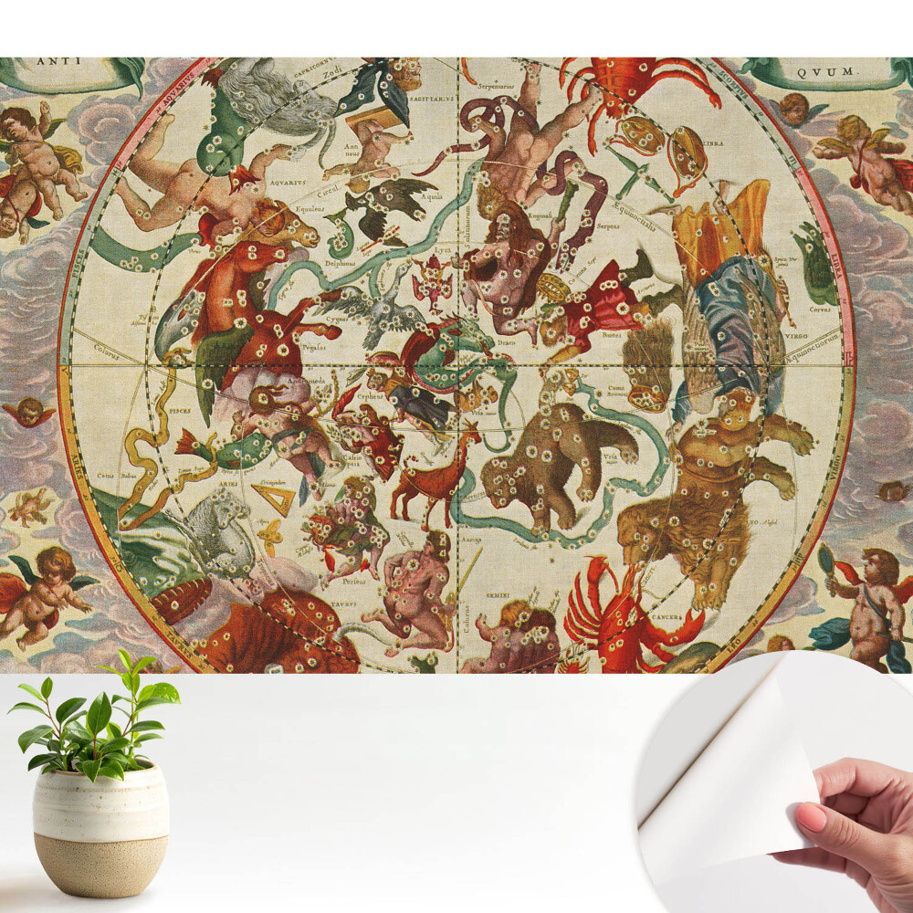 Dekor tapéta Klasszikus kozmogram mitológiai alakokkal