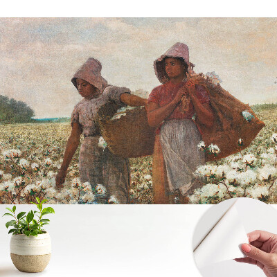 Öntapadós tapéta Rusztikus pamutmező