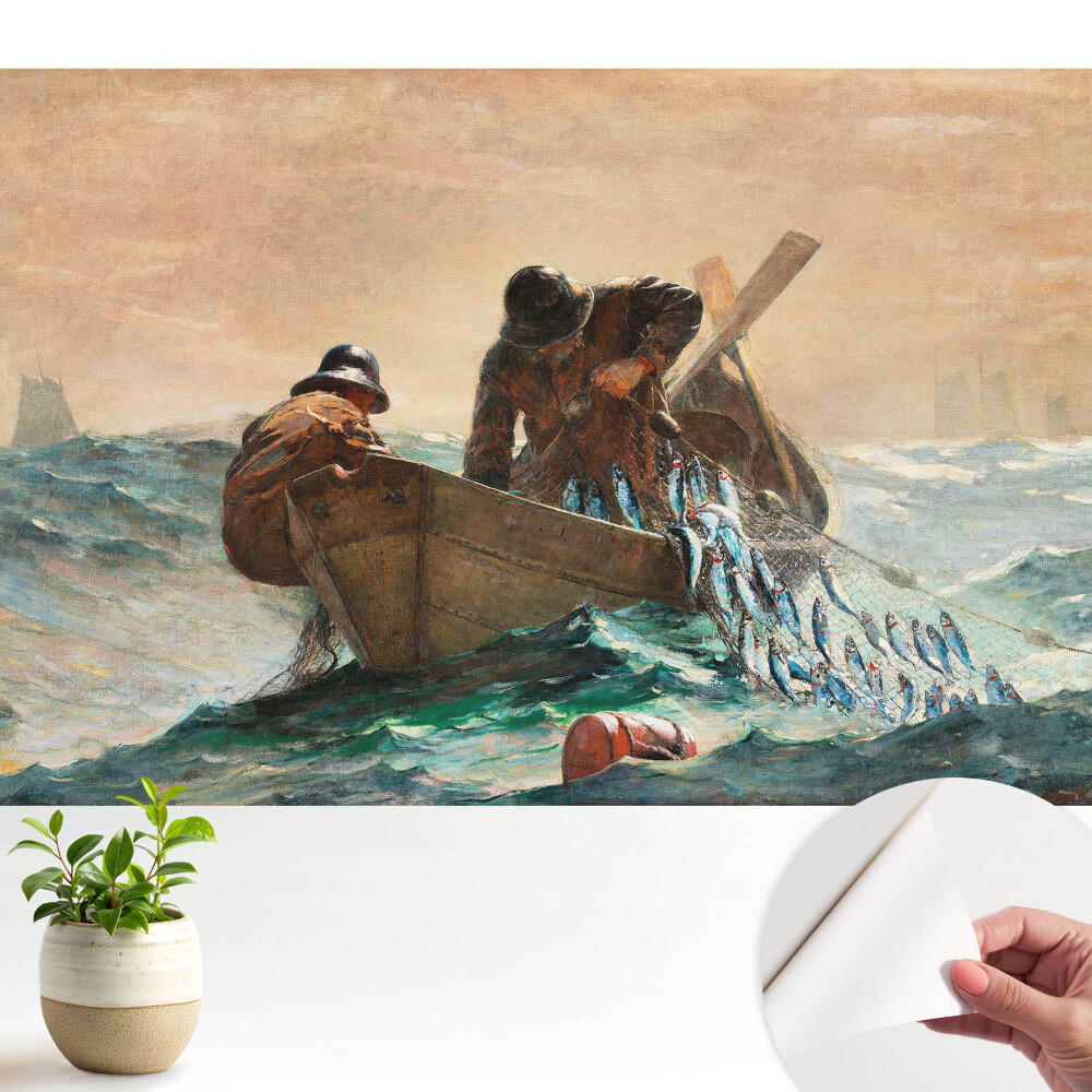 Tapéta Halászok a viharos tengeren