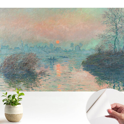 Modern tapéta romantikus tájképpel naplementekor