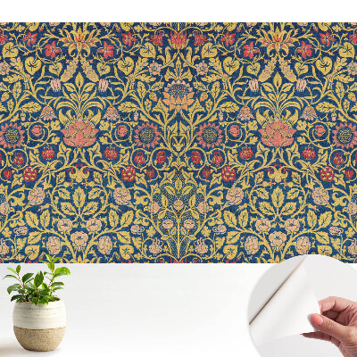 Öntapadó tapéta Elegáns klasszikus virágok ismétlődő kompozícióban