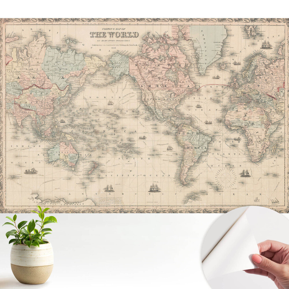 Tapéta Klasszikus világtérkép