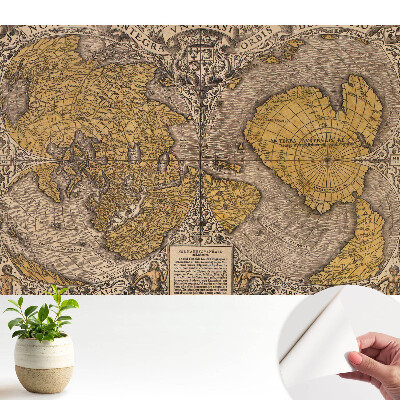 Öntapadós tapéta Antik világtérkép