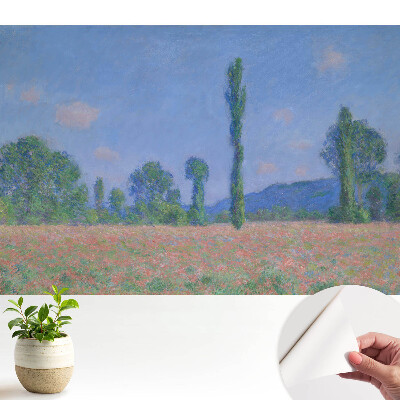 Öntapadós tapéta, impresszionista tájkép nyárfákkal