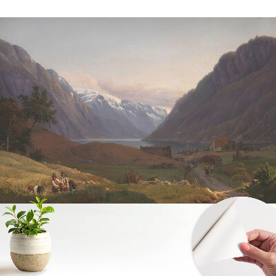 Modern tapéta békés, harmonikus tájkép