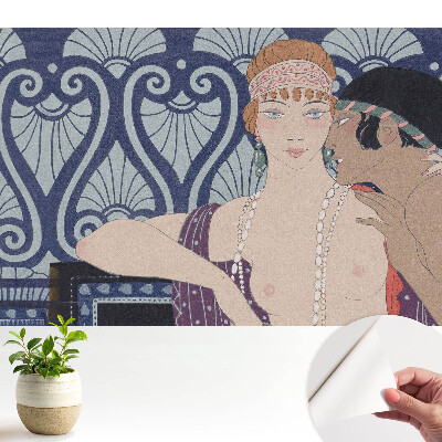 Tapéta art deco stílusban, elegáns, luxiós részletekkel