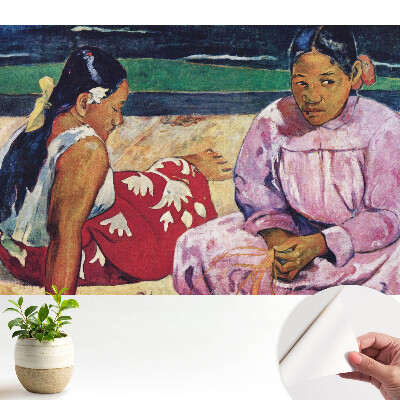 Modern tapéta egzotikus motívumokkal, meleg színekben a nyugodt hatásért