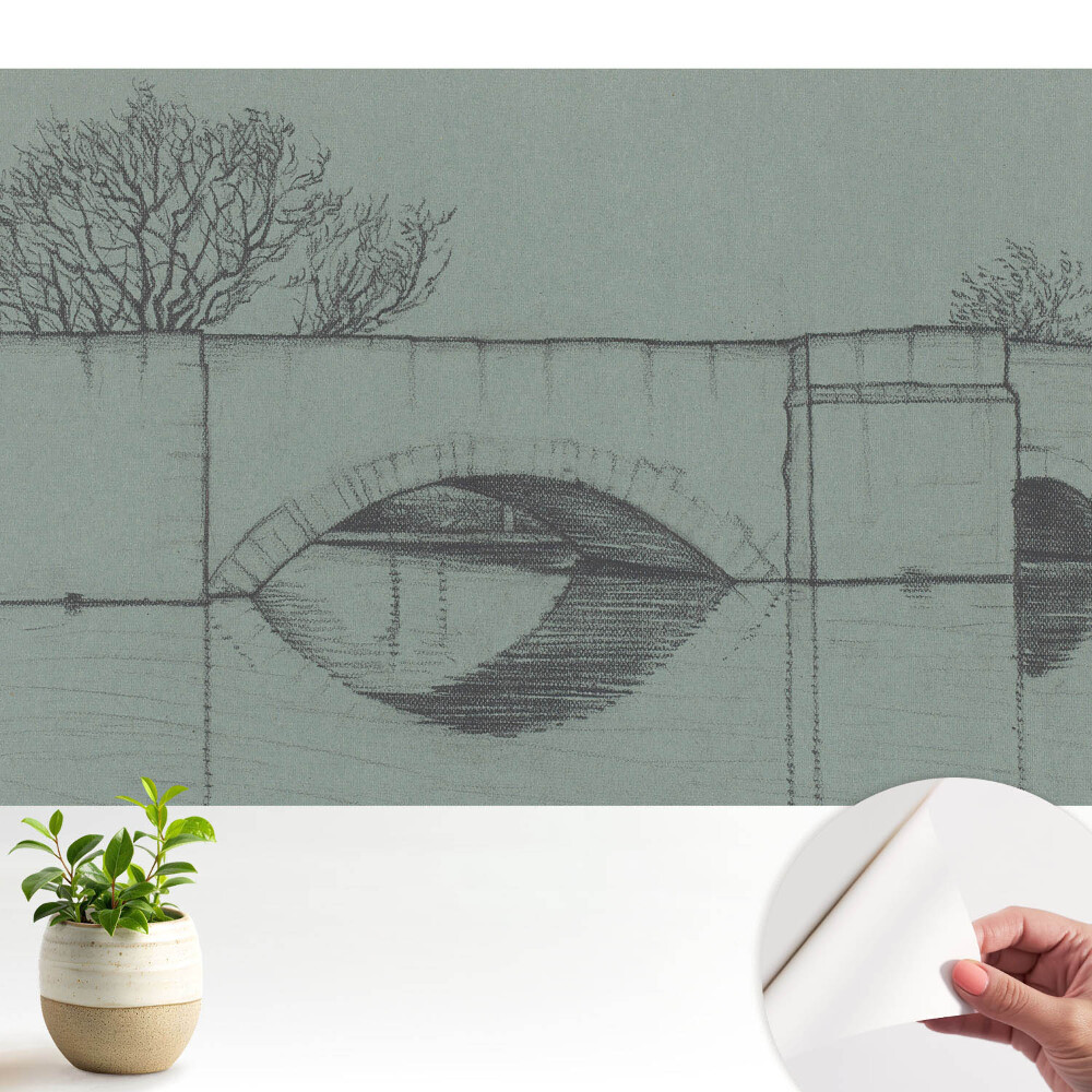 Modern tapéta Híd és folyó klasszikus stílusban