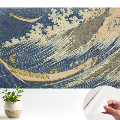 Tapéta Japán hajók a durva hullámokon