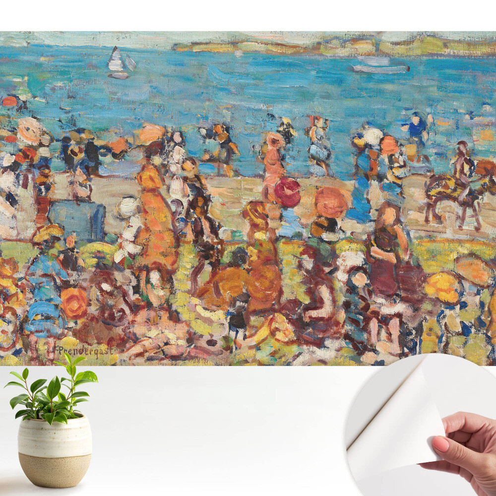 Öntapadós tapéta Beach Day impresszionista szín