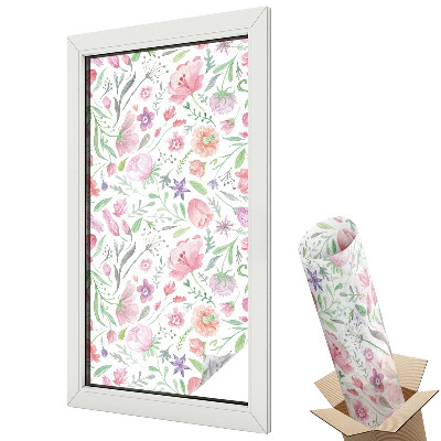 Fólia ablakra Virágminta